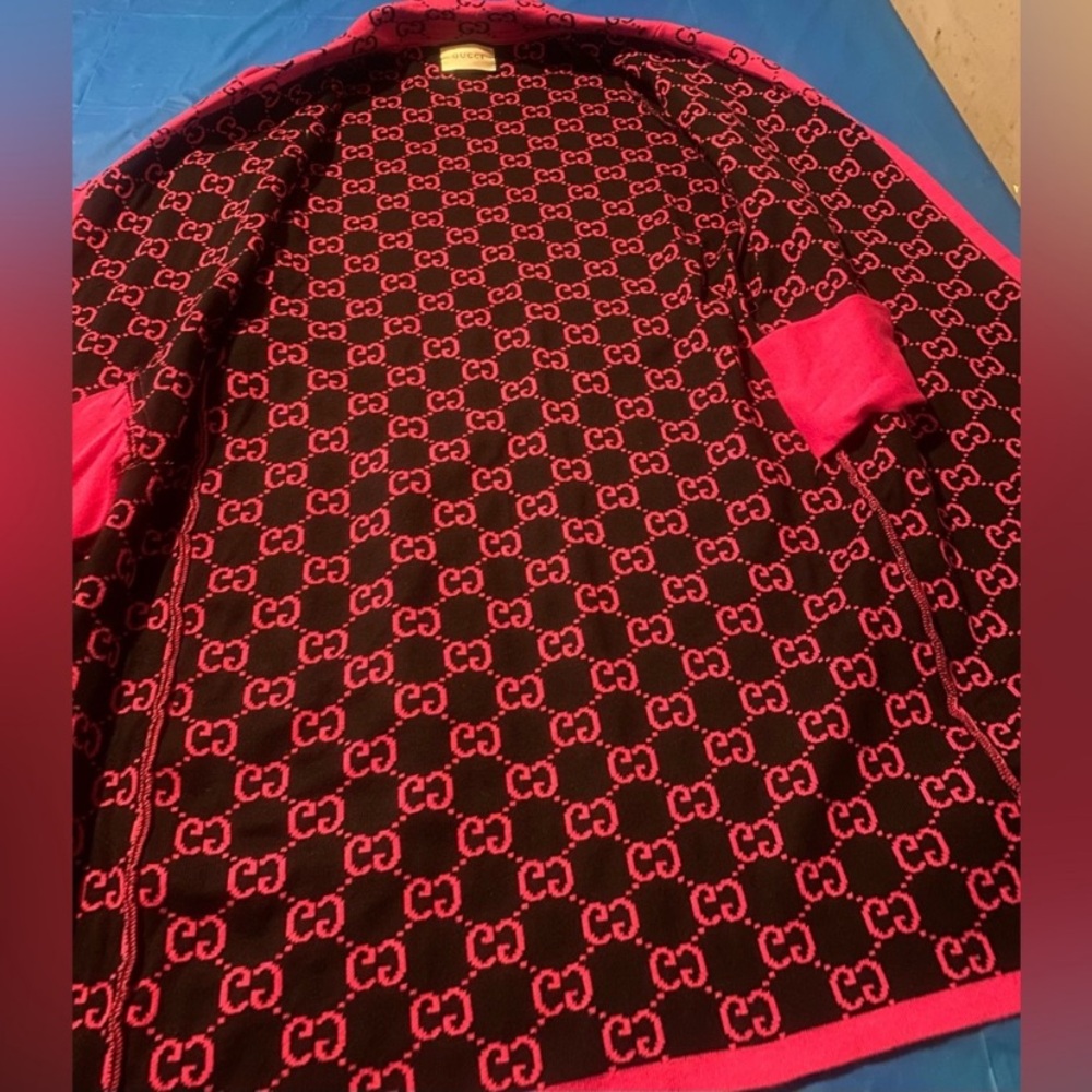 Gucci Monogram Button-Up long cardigan - Picture 4 of 8